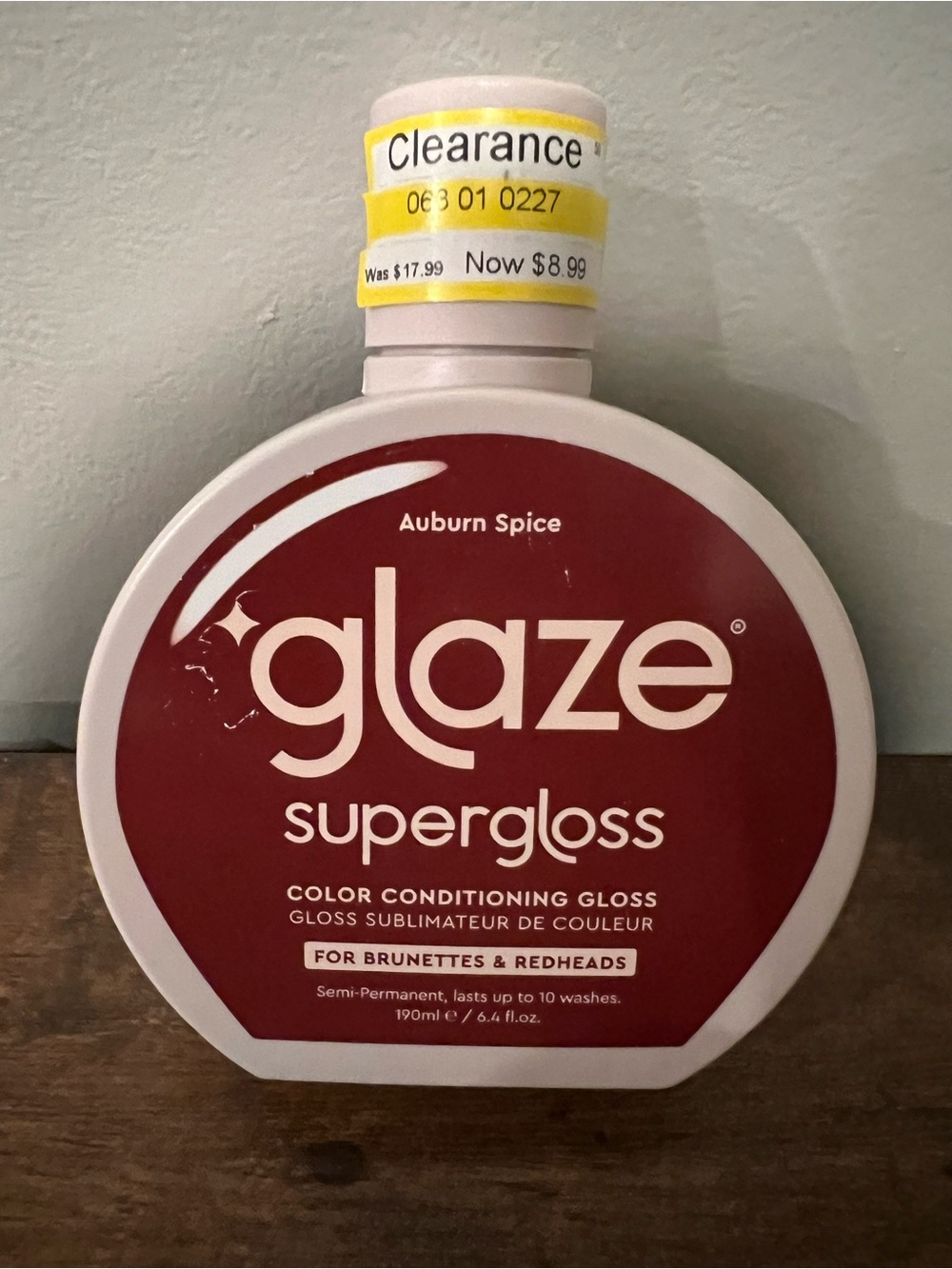 Glaze Supergloss Color Conditioning Gloss - Auburn Spice Red